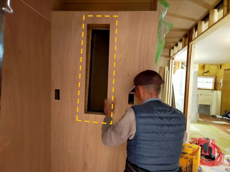 玄関ホール 明り取り