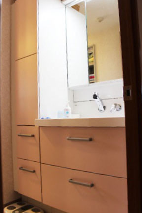 リフォーム後の洗面台