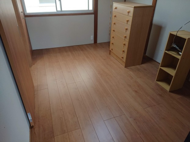 和室からフローリングへ