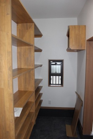 土間続きで作った収納すぺース