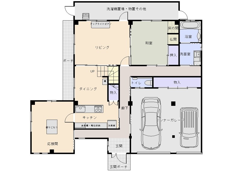 岸和田市 改修後平面図
