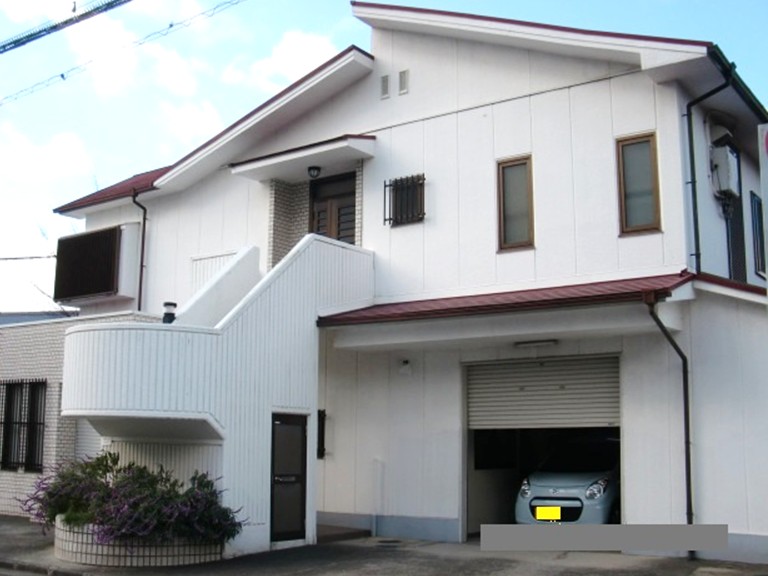 岸和田市 玄関全景ビフォー